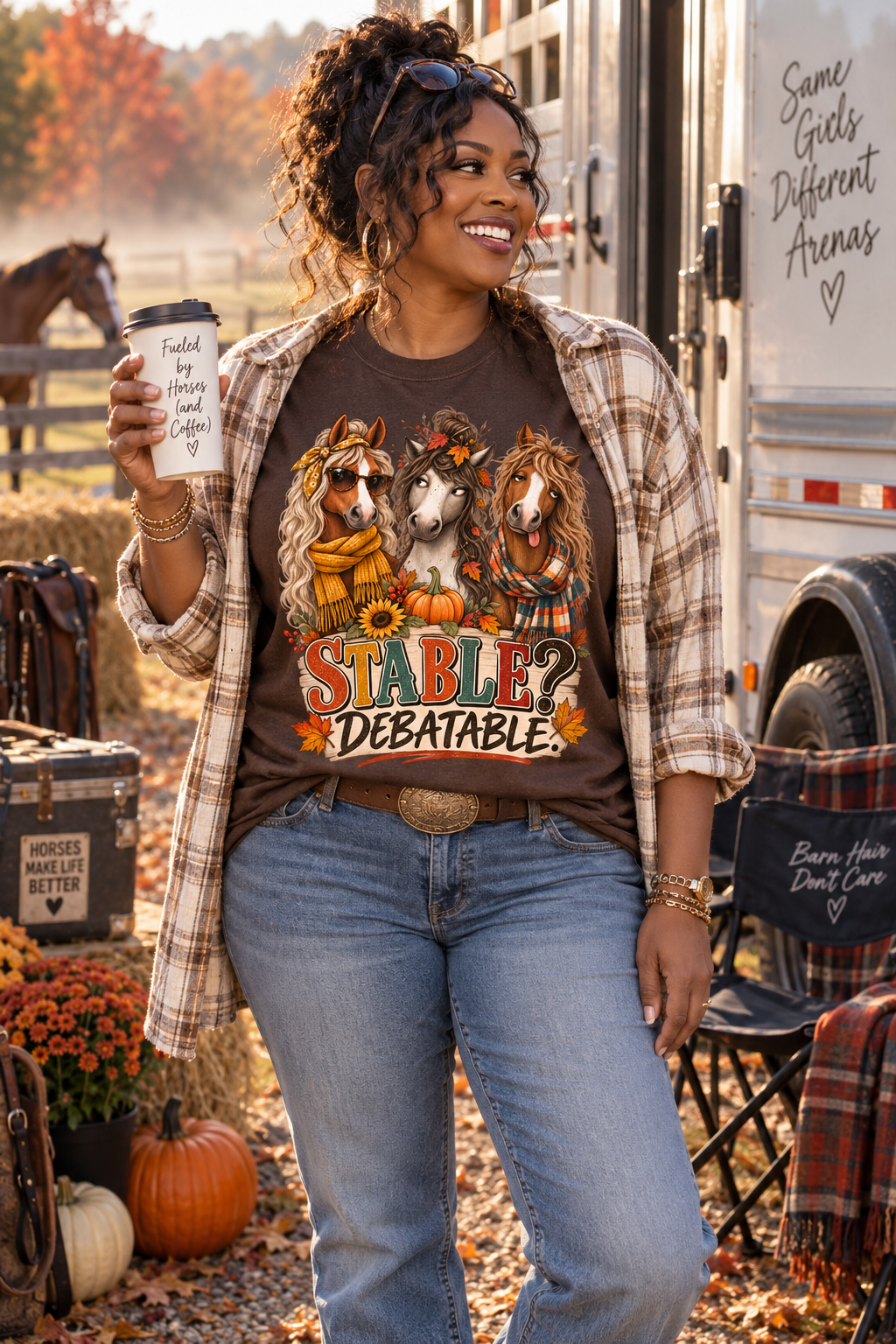 Stable Debatable Shirt, Funny Horse Shirt, Horse Lover Gift, Equestrian T-Shirt, Fall Horse Shirt, Horse Mom Tee, Barn Life Shirt
