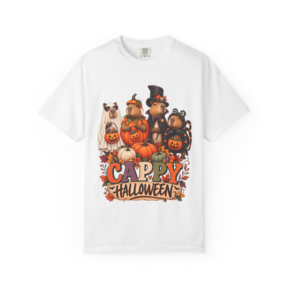 Capybara Halloween Shirt, Cappy Halloween Tee, Cute Capybara Shirt, Funny Halloween T-Shirt, Capybara Lover Gift, Fall Graphic Tee