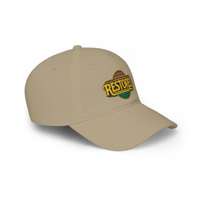 Restored Embroidered Baseball Cap - Vintage Design