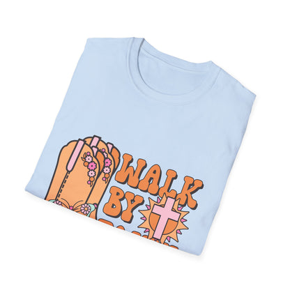 Walk By Faith T-Shirt | Fall Aesthetic Tee, Unisex Apparel, Halloween Gift, Religious T-Shirt, Everyday Comfort Wear