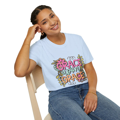 Grace Upon Grace T-Shirt | Fall Aesthetic Tee, Unisex Apparel, Christian Gift, Religious T-Shirt, Everyday Comfort Wear