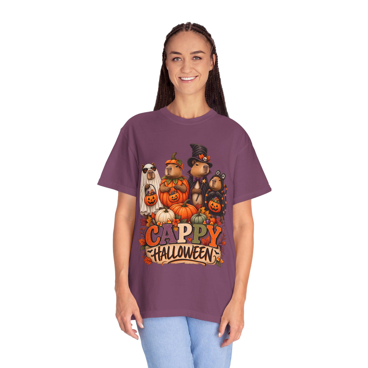 Capybara Halloween Shirt, Cappy Halloween Tee, Cute Capybara Shirt, Funny Halloween T-Shirt, Capybara Lover Gift, Fall Graphic Tee