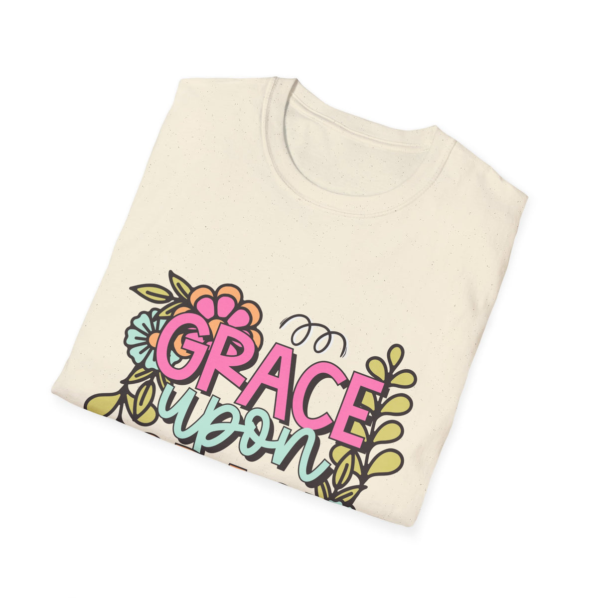 Grace Upon Grace T-Shirt | Fall Aesthetic Tee, Unisex Apparel, Christian Gift, Religious T-Shirt, Everyday Comfort Wear