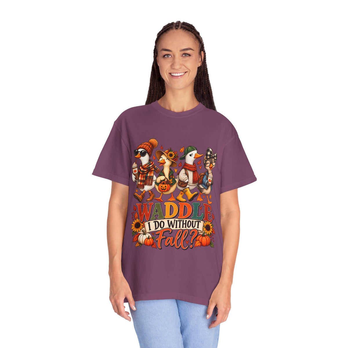 Funny Fall Duck Shirt, Waddle I Do Without Fall Tee, Cute Autumn Shirt, Pumpkin Spice T-Shirt, Duck Lover Gift, Fall Graphic Tee