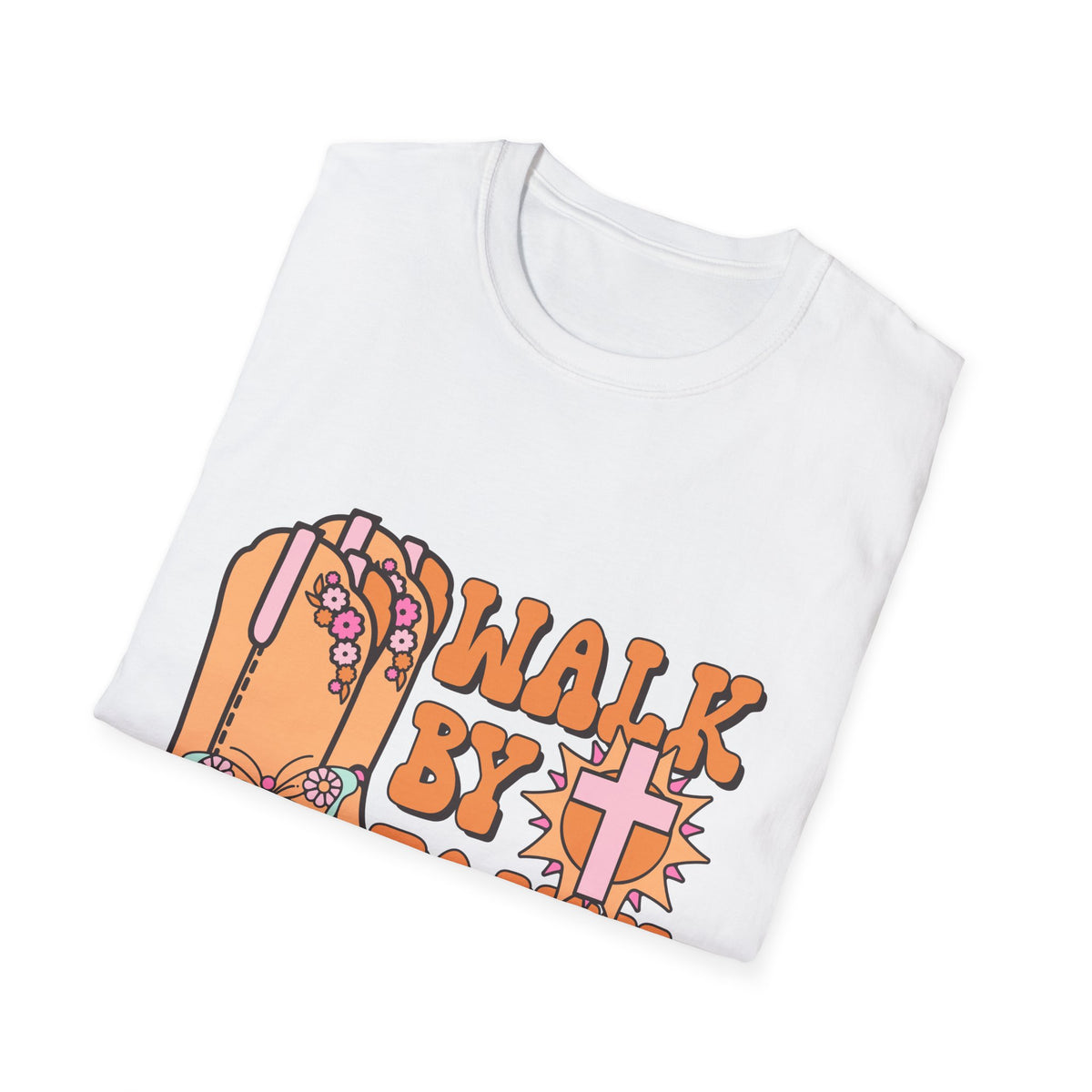 Walk By Faith T-Shirt | Fall Aesthetic Tee, Unisex Apparel, Halloween Gift, Religious T-Shirt, Everyday Comfort Wear