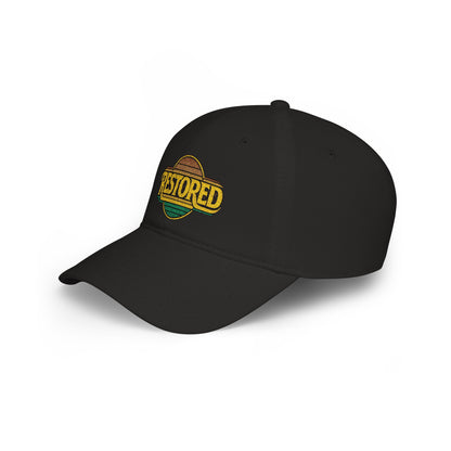 Restored Embroidered Baseball Cap - Vintage Design