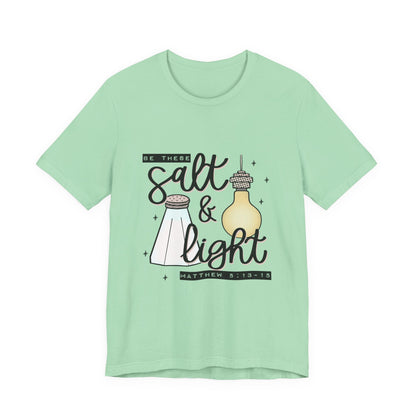 Salt & Light Christian T-Shirt — Matthew 5:13-16 Inspirational Tee