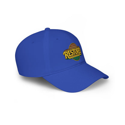Restored Embroidered Baseball Cap - Vintage Design