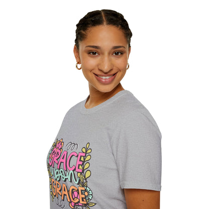 Grace Upon Grace T-Shirt | Fall Aesthetic Tee, Unisex Apparel, Christian Gift, Religious T-Shirt, Everyday Comfort Wear
