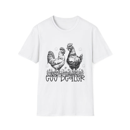Support Your Local Egg Dealer T-Shirt | Fall Aesthetic Tee, Unisex Apparel, Halloween Gift, Religious T-Shirt, Everyday Comfort Wear