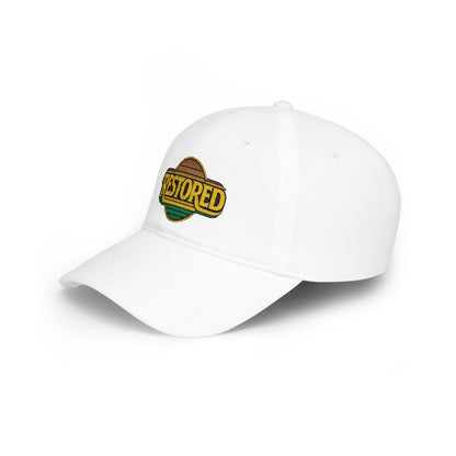 Restored Embroidered Baseball Cap - Vintage Design
