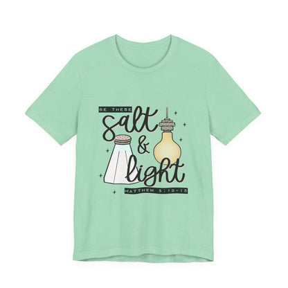 Salt & Light Christian T-Shirt — Matthew 5:13-16 Inspirational Tee