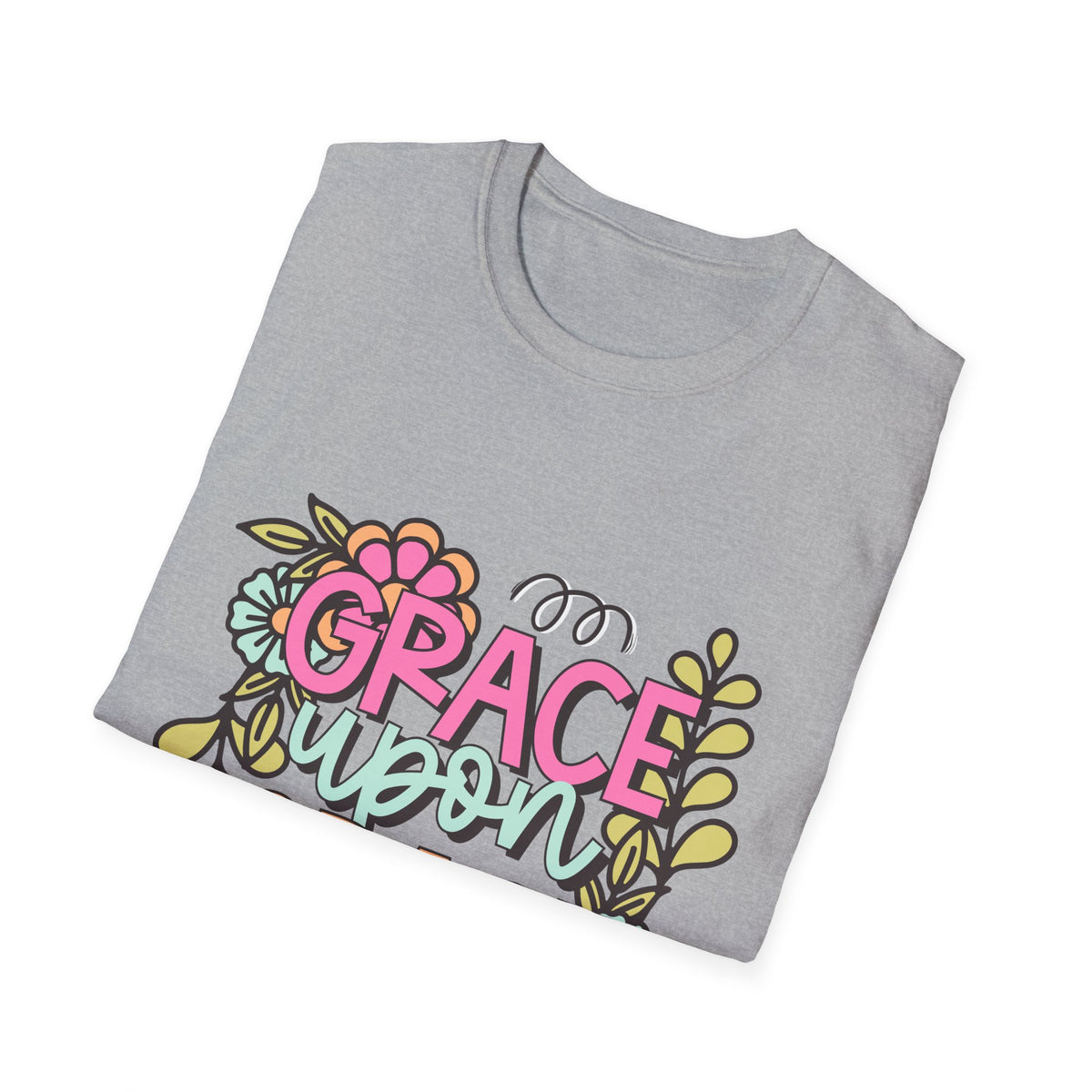 Grace Upon Grace T-Shirt | Fall Aesthetic Tee, Unisex Apparel, Christian Gift, Religious T-Shirt, Everyday Comfort Wear