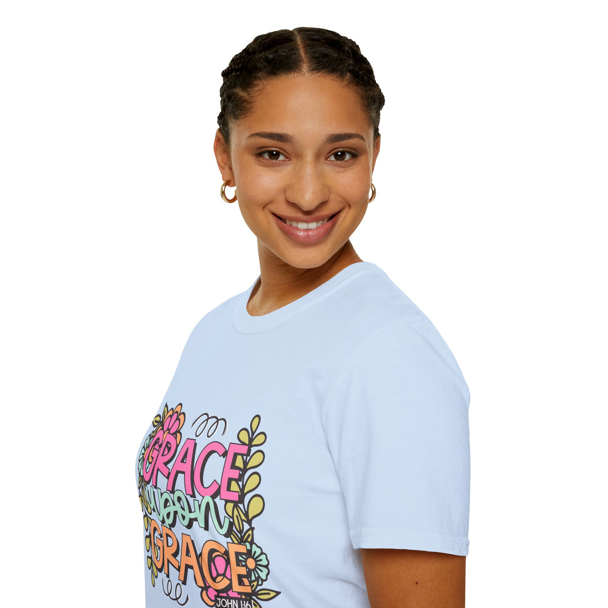 Grace Upon Grace T-Shirt | Fall Aesthetic Tee, Unisex Apparel, Christian Gift, Religious T-Shirt, Everyday Comfort Wear