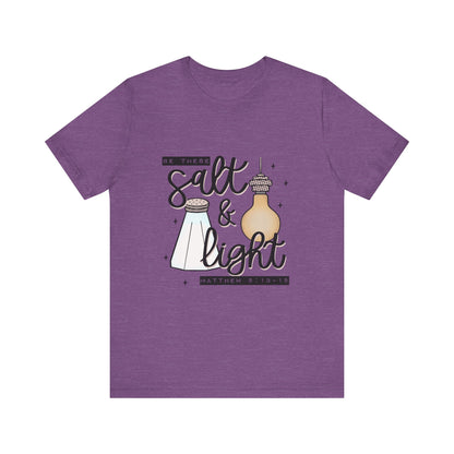 Salt & Light Christian T-Shirt — Matthew 5:13-16 Inspirational Tee