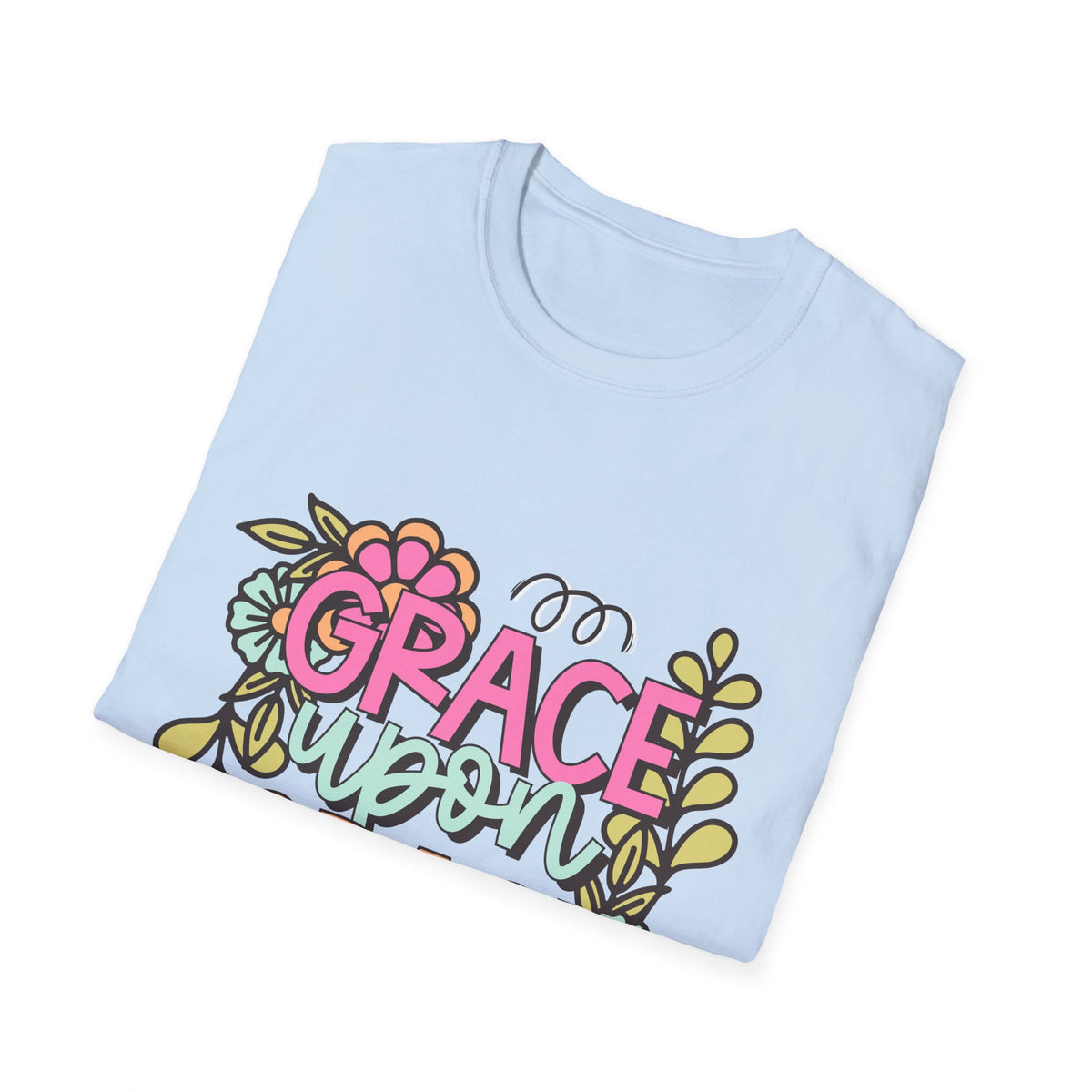 Grace Upon Grace T-Shirt | Fall Aesthetic Tee, Unisex Apparel, Christian Gift, Religious T-Shirt, Everyday Comfort Wear