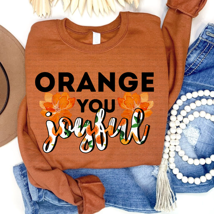 Fall Punny T-Shirt - Orange You Joyful