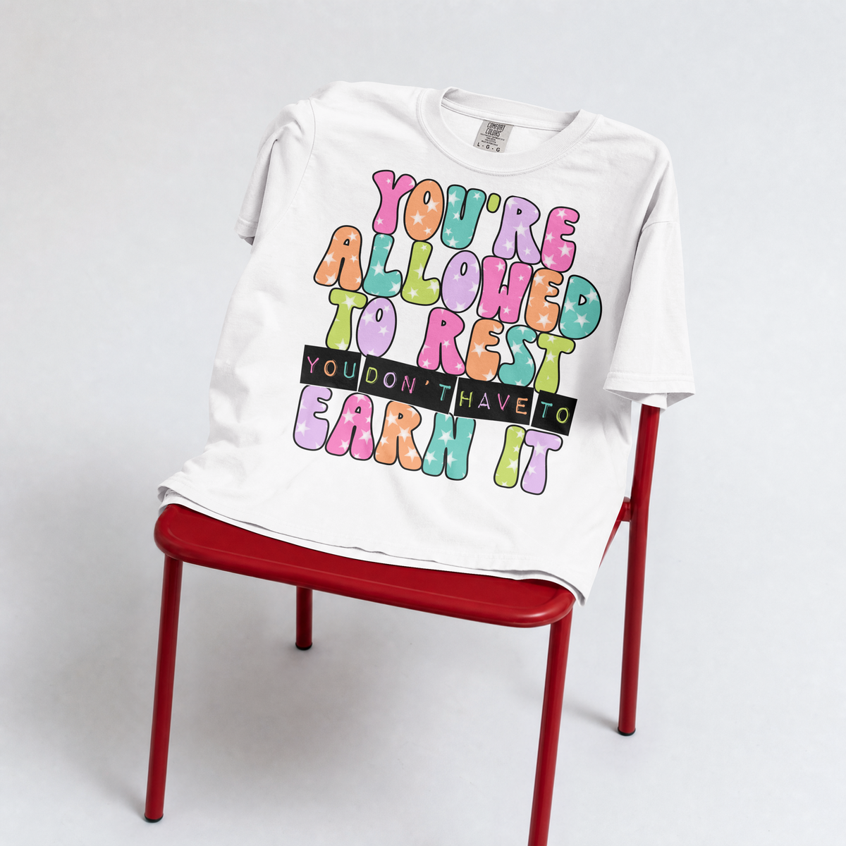 Allowed to Rest Shirt, Self Care T Shirt, Positive Affirmation Tee, Encouragement Gift for Women, Mental Wellness Shirt