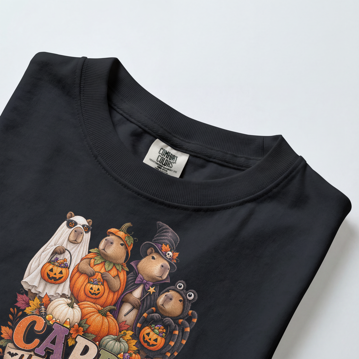 Capybara Halloween Shirt, Cappy Halloween Tee, Cute Capybara Shirt, Funny Halloween T-Shirt, Capybara Lover Gift, Fall Graphic Tee