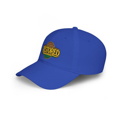 Restored Embroidered Baseball Cap - Vintage Design