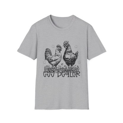Support Your Local Egg Dealer T-Shirt | Fall Aesthetic Tee, Unisex Apparel, Halloween Gift, Religious T-Shirt, Everyday Comfort Wear