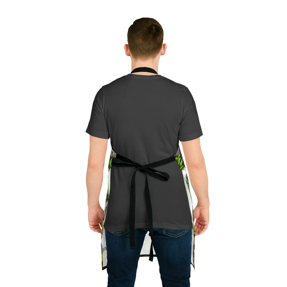 Breakthrough Mode Apron — Green Fist Graphic Kitchen Apron