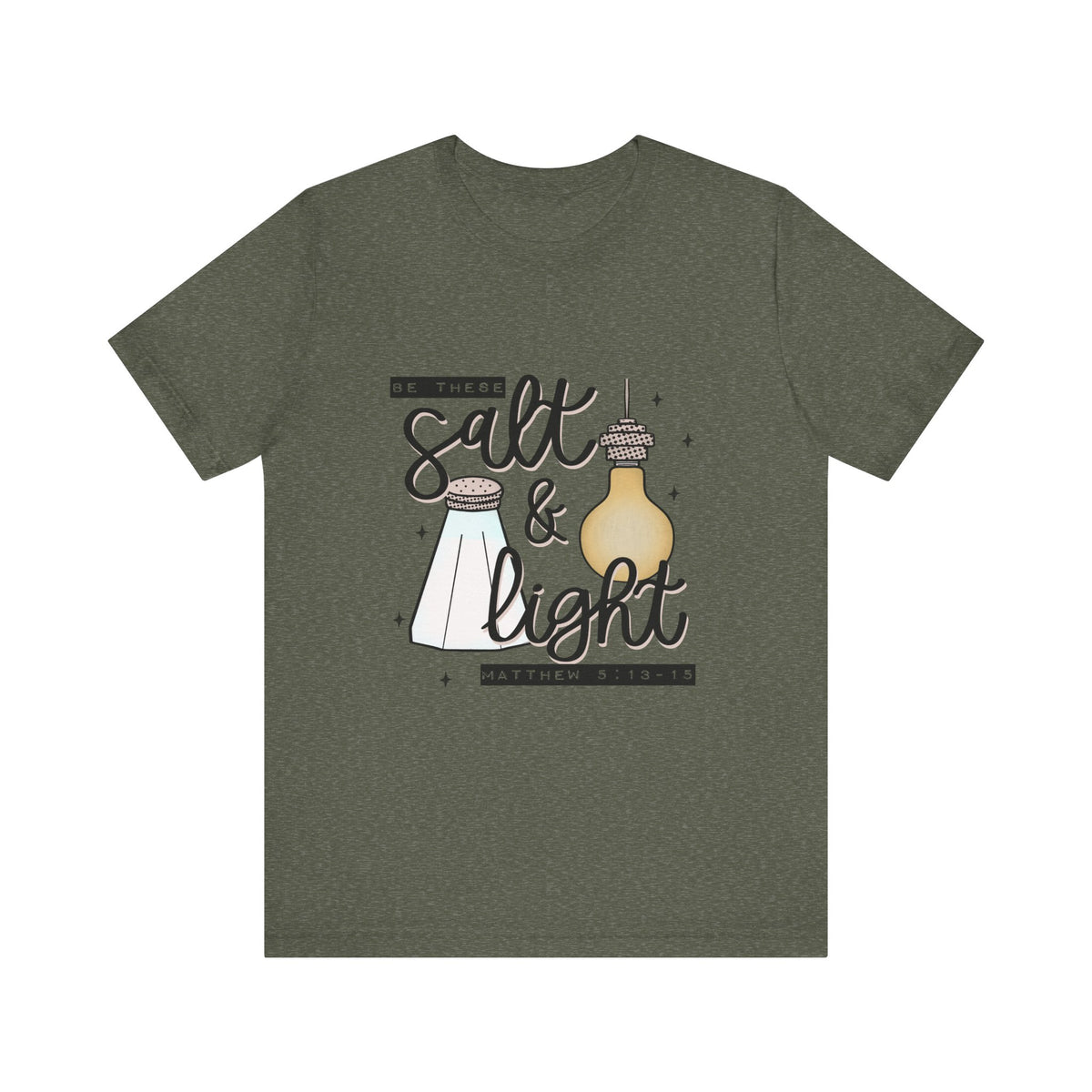Salt & Light Christian T-Shirt — Matthew 5:13-16 Inspirational Tee