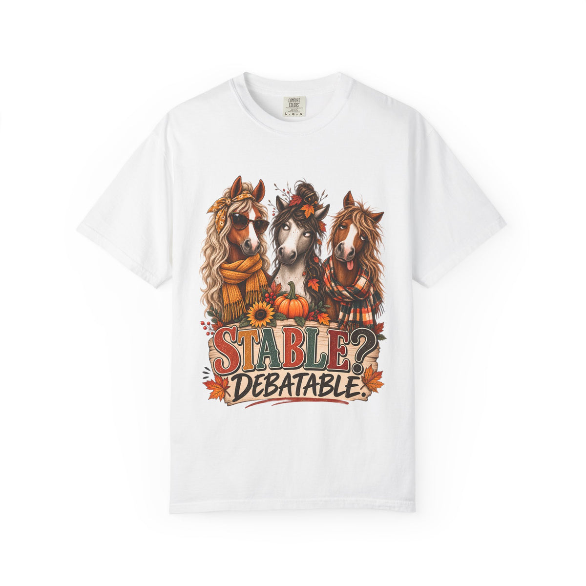 Stable Debatable Shirt, Funny Horse Shirt, Horse Lover Gift, Equestrian T-Shirt, Fall Horse Shirt, Horse Mom Tee, Barn Life Shirt