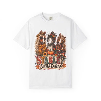 Stable Debatable Shirt, Funny Horse Shirt, Horse Lover Gift, Equestrian T-Shirt, Fall Horse Shirt, Horse Mom Tee, Barn Life Shirt