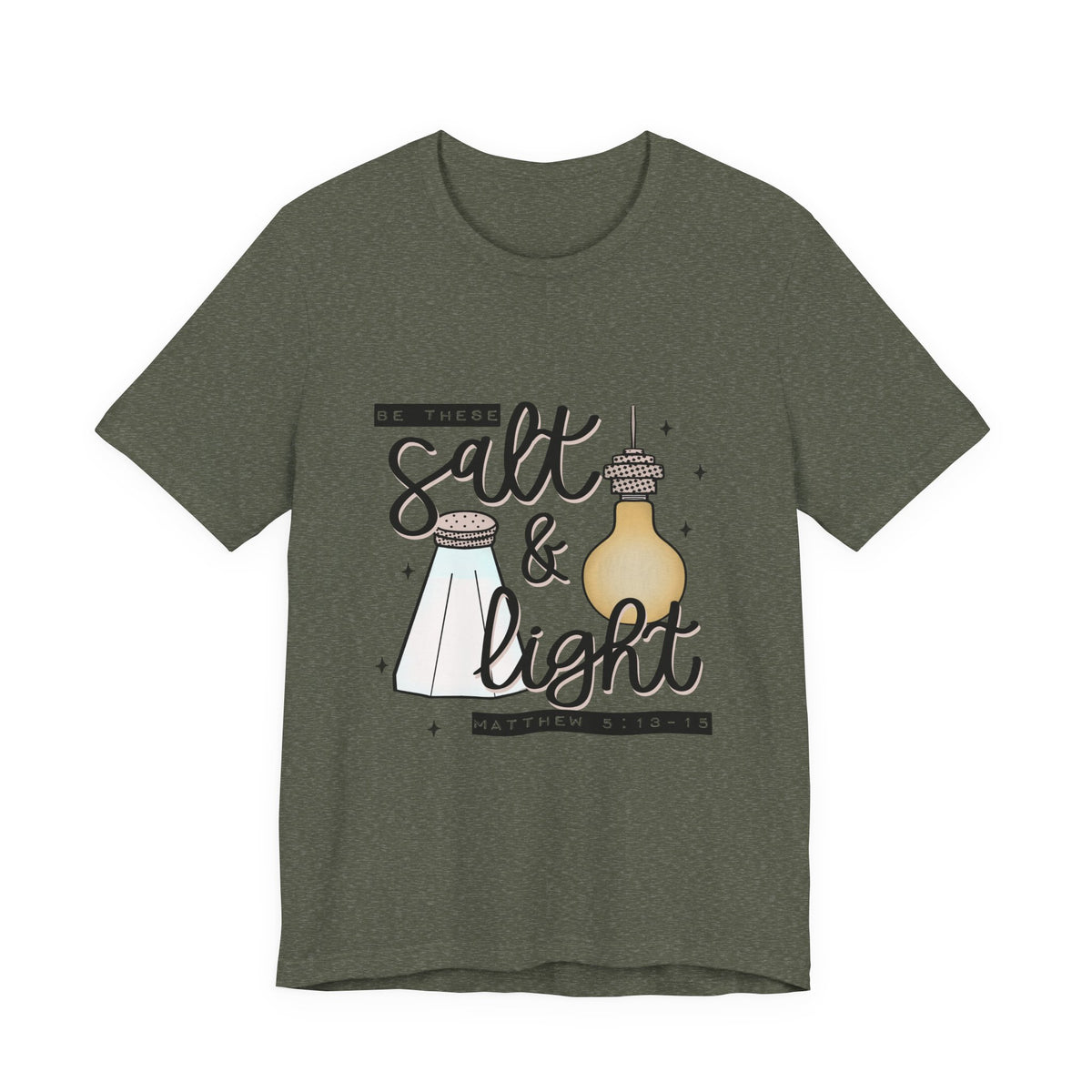 Salt & Light Christian T-Shirt — Matthew 5:13-16 Inspirational Tee