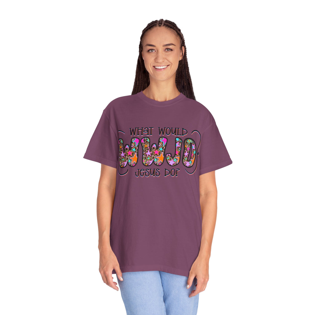 WWJD Shirt, What Would Jesus Do Shirt, Christian T-Shirt for Women, Retro Christian Tee, Leopard Print Faith Shirt, Christian Gift