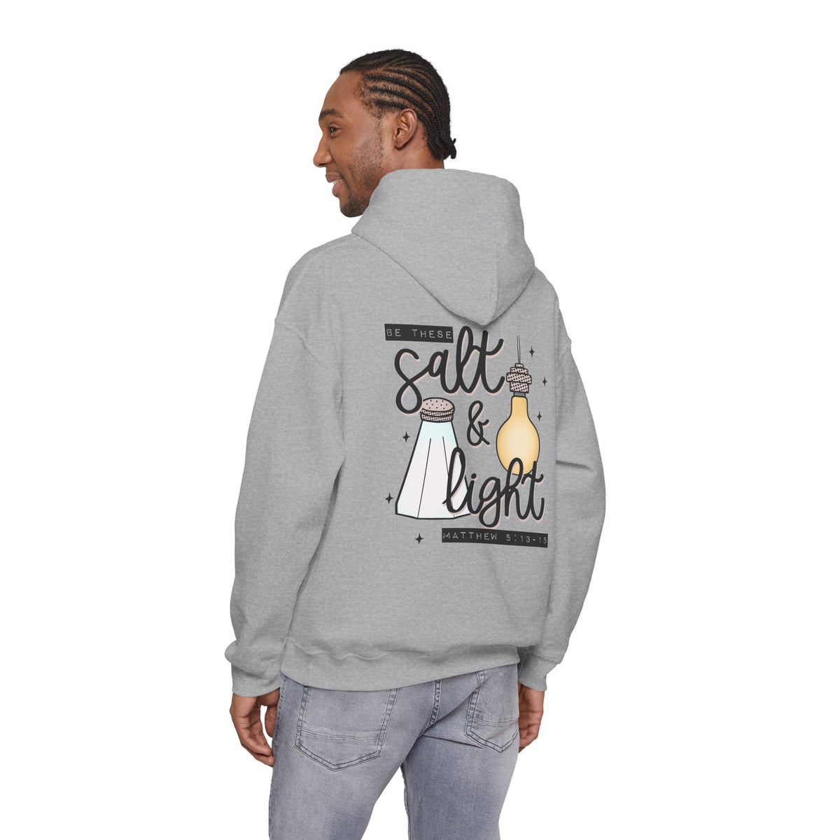 Hoodie — "Be the Salt & Light" Christian Faith Hoodie (Matthew 5:13-16)