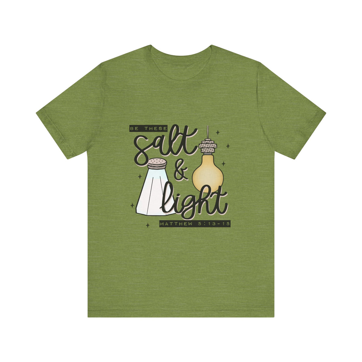 Salt & Light Christian T-Shirt — Matthew 5:13-16 Inspirational Tee