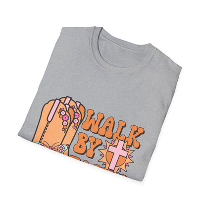 Walk By Faith T-Shirt | Fall Aesthetic Tee, Unisex Apparel, Halloween Gift, Religious T-Shirt, Everyday Comfort Wear