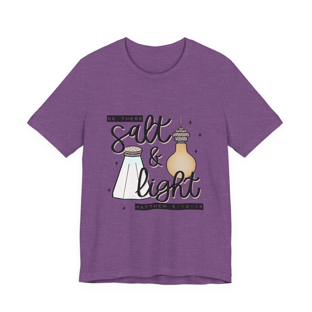 Salt & Light Christian T-Shirt — Matthew 5:13-16 Inspirational Tee
