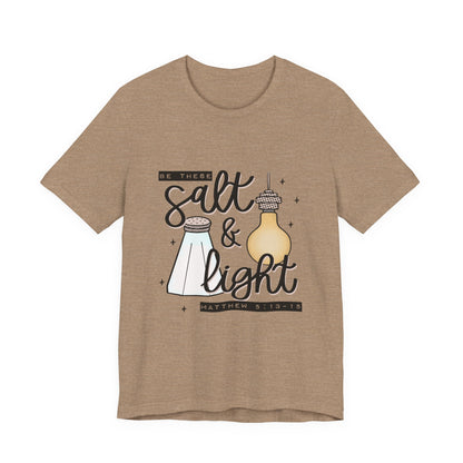 Salt & Light Christian T-Shirt — Matthew 5:13-16 Inspirational Tee