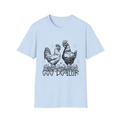 Support Your Local Egg Dealer T-Shirt | Fall Aesthetic Tee, Unisex Apparel, Halloween Gift, Religious T-Shirt, Everyday Comfort Wear