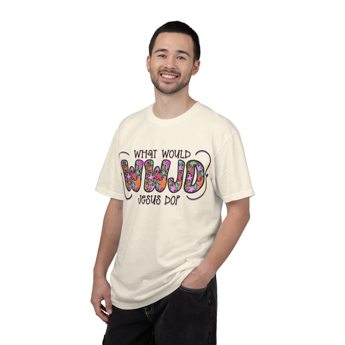 WWJD Shirt, What Would Jesus Do Shirt, Christian T-Shirt for Women, Retro Christian Tee, Leopard Print Faith Shirt, Christian Gift