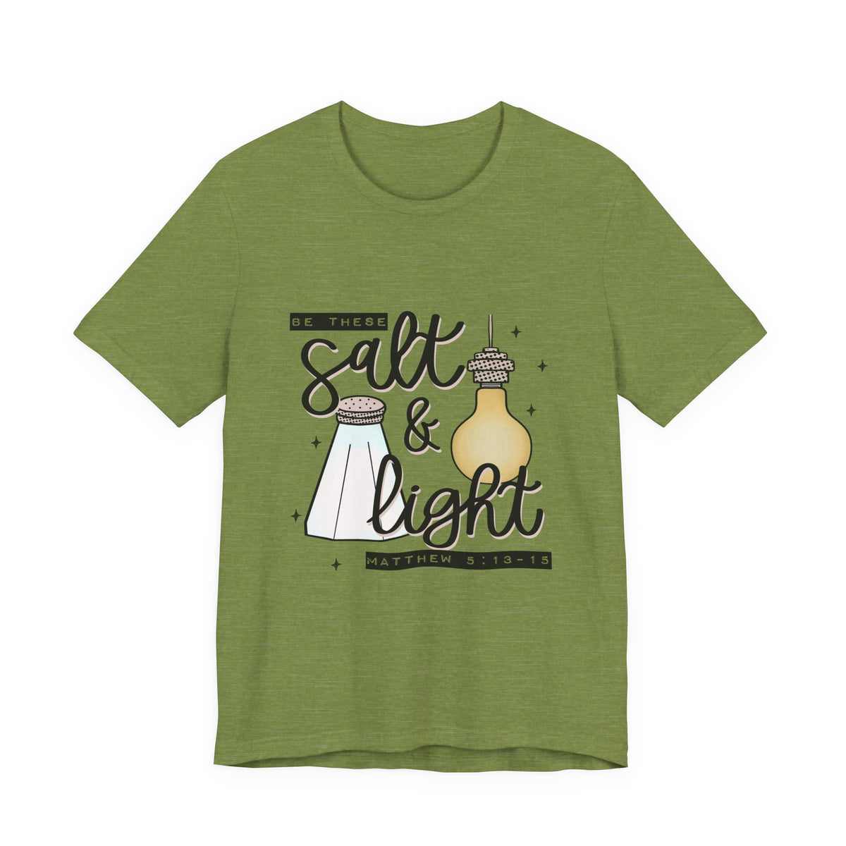 Salt & Light Christian T-Shirt — Matthew 5:13-16 Inspirational Tee