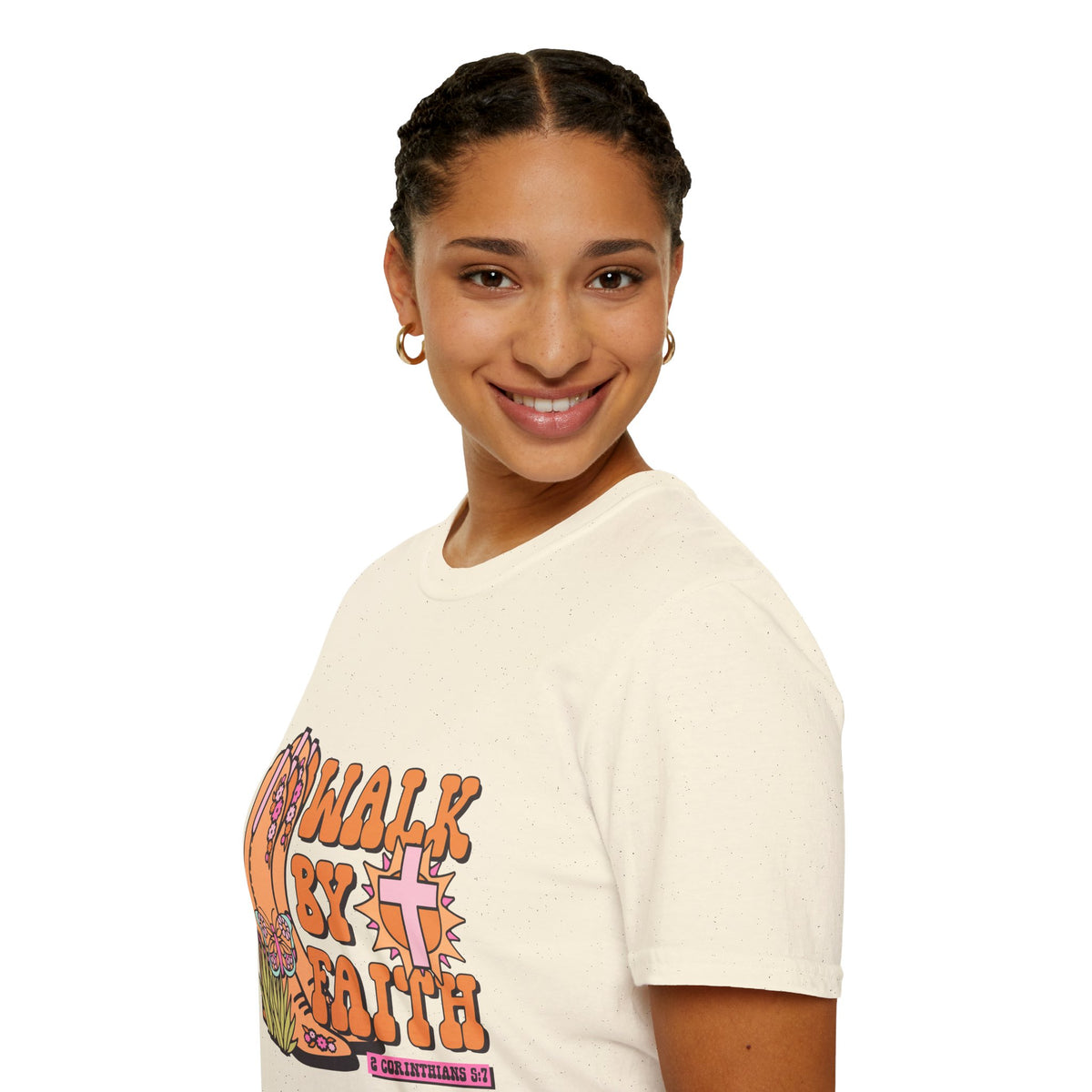 Walk By Faith T-Shirt | Fall Aesthetic Tee, Unisex Apparel, Halloween Gift, Religious T-Shirt, Everyday Comfort Wear