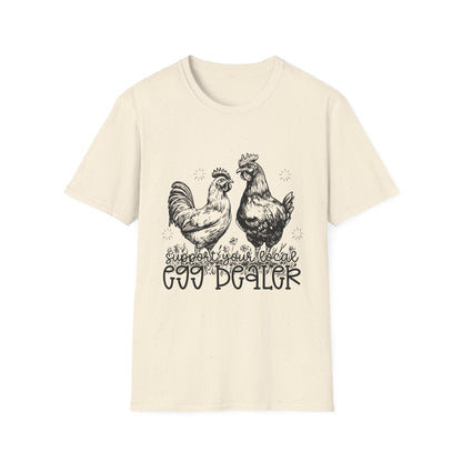 Support Your Local Egg Dealer T-Shirt | Fall Aesthetic Tee, Unisex Apparel, Halloween Gift, Religious T-Shirt, Everyday Comfort Wear