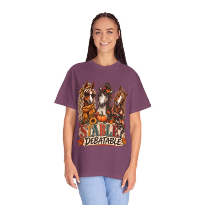 Stable Debatable Shirt, Funny Horse Shirt, Horse Lover Gift, Equestrian T-Shirt, Fall Horse Shirt, Horse Mom Tee, Barn Life Shirt