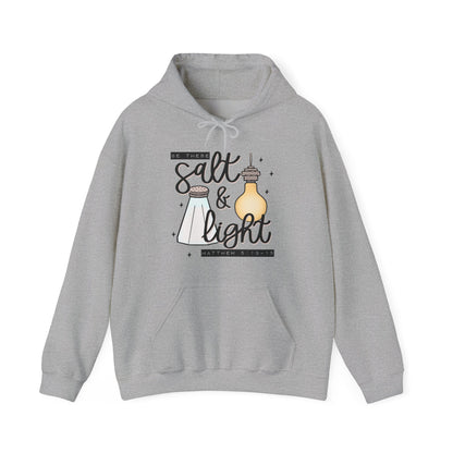 Hoodie — "Be the Salt & Light" Christian Faith Hoodie (Matthew 5:13-16)