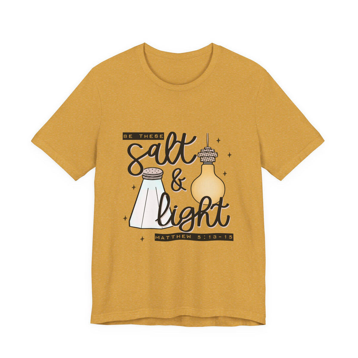 Salt & Light Christian T-Shirt — Matthew 5:13-16 Inspirational Tee